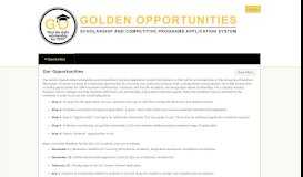 
							         The University of Southern Mississippi Scholarships: Our Opportunities								  
							    