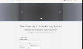 
							         The University of Tulsa Parking System								  
							    