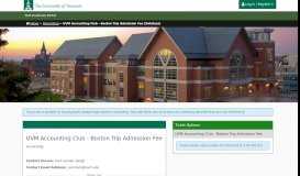 
							         The University of Vermont | SGA Purchase Portal - UVM Accounting ...								  
							    