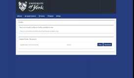 
							         The University of York Electronic Tendering Portal - Buyer Profiles								  
							    