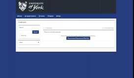 
							         The University of York Electronic Tendering Portal - Contracts - New								  
							    