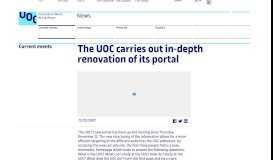 
							         The UOC carries out in-depth renovation of its portal								  
							    
