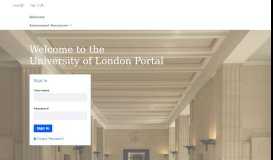
							         the UoL Portal - University of London								  
							    