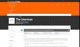 
							         The Userman / Tickets / #1 Userman authentication issues ...								  
							    