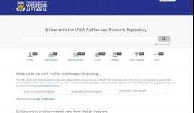 
							         the UWA Profiles and Research Repository								  
							    