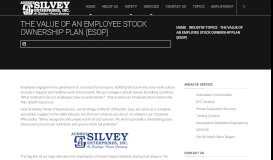 
							         The Value of an Employee Stock Ownership Plan (ESOP) - Aubrey ...								  
							    