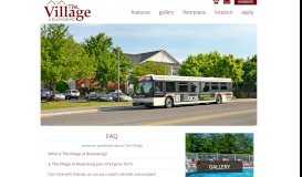 
							         The Village at Blacksburg FAQ | The Village at Blacksburg								  
							    