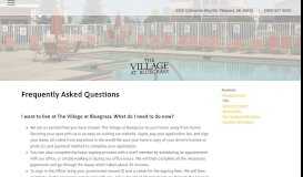 
							         The Village at Bluegrass | FAQ								  
							    