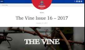 
							         The Vine Newsletter Issue 16 for 2017 - Pedare								  
							    