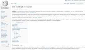 
							         The Void (philosophy) - Wikipedia								  
							    