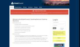 
							         the Walsall Council e-Tendering Electronic Tendering Web Portal								  
							    