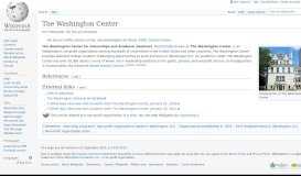 
							         The Washington Center - Wikipedia								  
							    