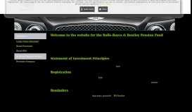 
							         the website for the Rolls-Royce & Bentley Pension Fund								  
							    