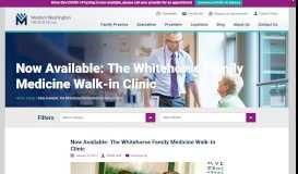 
							         The Whitehorse Family Medicine Walk-in Clinic Now Available								  
							    