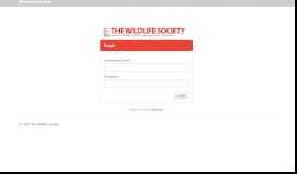 
							         The Wildlife Society Member Portal								  
							    