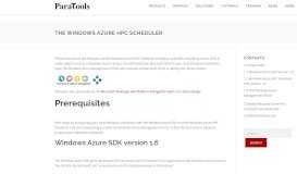 
							         The Windows Azure HPC Scheduler – ParaTools, Inc.								  
							    