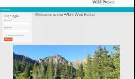 
							         the WISE Web Portal								  
							    