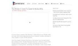 
							         The Witcher 3: Crash Fix Guide for Nvidia GPUs - Gameranx								  
							    