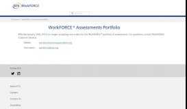 
							         The WorkFORCE Assessments Portfolio - ETS.org								  
							    
