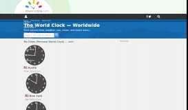 
							         The World Clock — Worldwide - Time and Date								  
							    