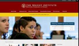 
							         The Wright Institute | Educating Clinicians to Society								  
							    