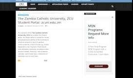 
							         The Zambia Catholic University, ZCU Student Portal: zcuni.edu.zm ...								  
							    