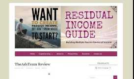 
							         TheAdsTeam Review - Residual Income Guide								  
							    
