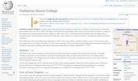 
							         Thebarton Senior College - Wikipedia								  
							    