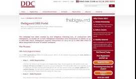 
							         thebigword DBS Portal - DDC								  
							    
