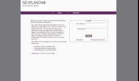 
							         TheraCom Specialty Distributor Portal for Nexplanon								  
							    