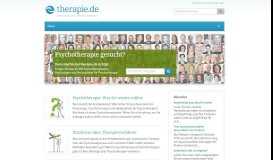 
							         therapie.de - Psychotherapie-Portal und Therapeutensuche								  
							    