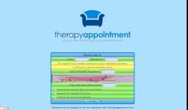 
							         Therapist Login - TherapyAppointment.com								  
							    