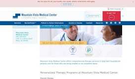 
							         Therapy Services - Mountain Vista Medical Center								  
							    