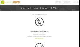 
							         therapyBOSS Help | Contact Team therapyBOSS - Pragma-IT								  
							    