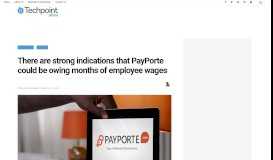 
							         There are strong indications that PayPorte could be owing ...								  
							    