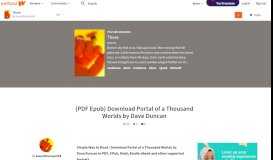 
							         There - {PDF Epub} Download Portal of a Thousand Worlds by Dave ...								  
							    