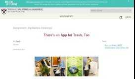 
							         There's an App for Trash, Too – Technology and Operations ...								  
							    