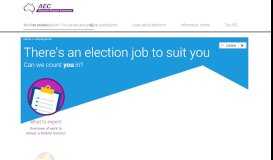 
							         There's an election job to suit you - Australian Electoral Commission								  
							    