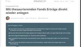 
							         Thesaurierend - Thesaurierende Fonds und ETFs als Geldanlage ...								  
							    