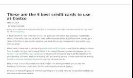 
							         These Are the 5 Best Credit Cards to Use at Costco | Million Mile Secrets								  
							    