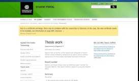 
							         Thesis work – Student Portal								  
							    