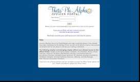 
							         Theta Phi Alpha: Officer Portal Login								  
							    