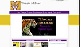 
							         Thibodaux High School: Home Page								  
							    