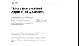 
							         Things Remembered Application - Careers - (APPLY NOW)								  
							    