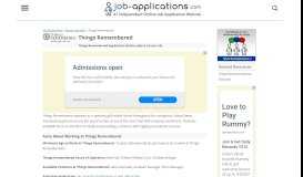 
							         Things Remembered Application, Jobs & Careers Online								  
							    