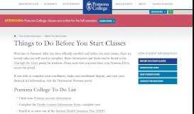 
							         Things to Do Before You Arrive | Pomona College in Claremont ...								  
							    