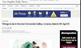 
							         Things to do in the San Fernando Valley, LA area, March 29-April 5 ...								  
							    