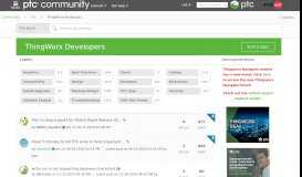 
							         ThingWorx Developers - PTC Community								  
							    