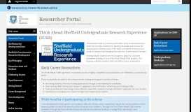 
							         Think Ahead SURE - Researcher Portal - Research Services - The ...								  
							    