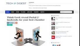 
							         Think Geek reveal Portal 2 bookends for your test chamber - Tech Digest								  
							    